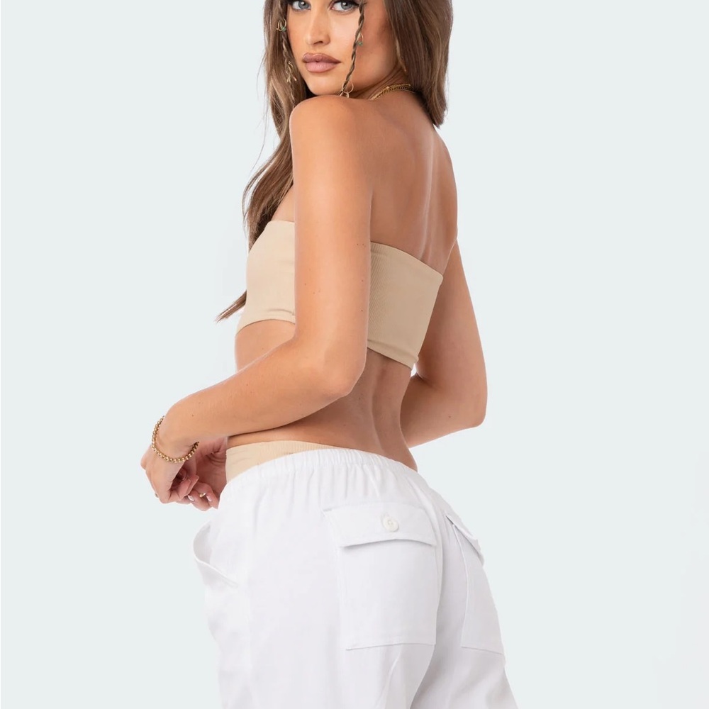 Vivie Ribbed Cut-Out Bodysuit - Picture 2 of 5